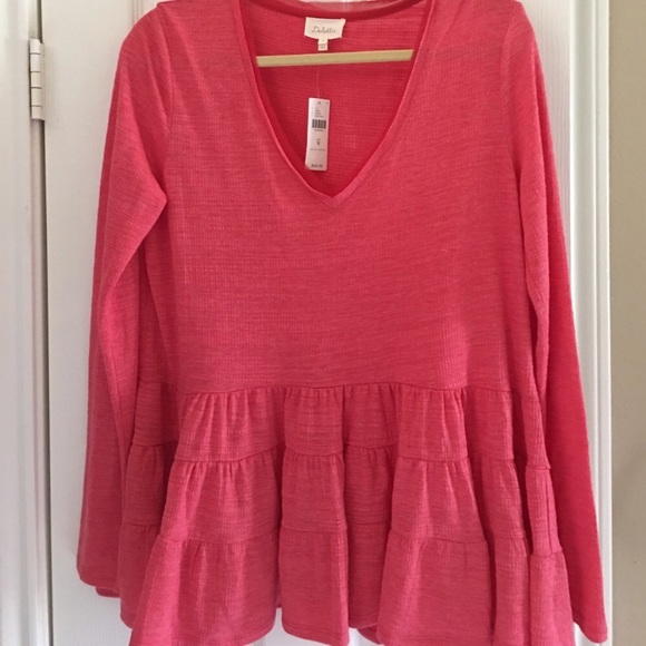 Anthropologie Deletta Thea Ruffled Peplum Top - Picture 5 of 7